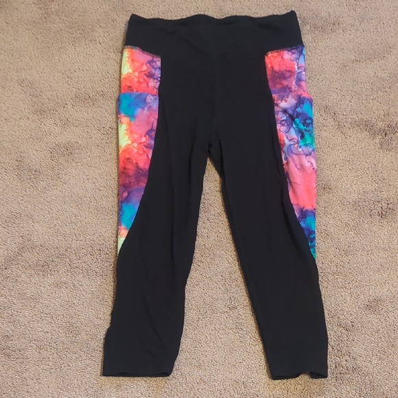 Barker Basic Pants - Vibrant Black and Multicolor Women's Leggings